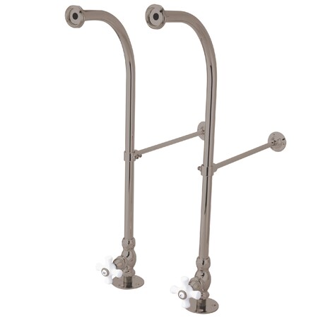 Kingston Brass Rigid FreestAnd Supplies W/ Stops, Brushed Nickel CC458CX